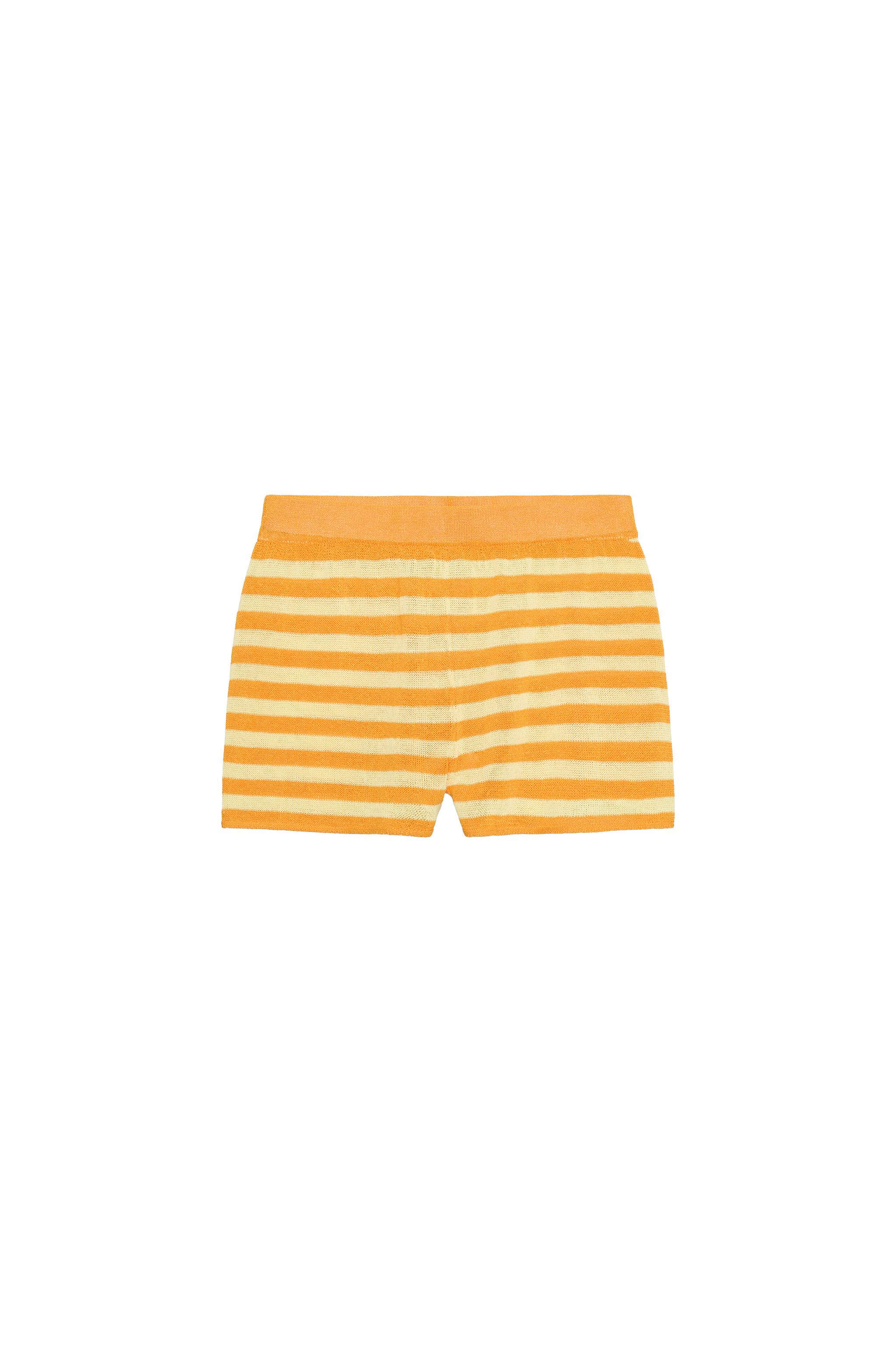 STRIPED KNIT SHORTS